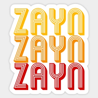 Zayn - Retro Minimal Line Pattern Sticker